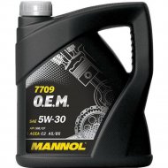 Масло моторное «Mannol» OEM for Toyota Lexus 5W-30 SN, MN7709-4, 4 л