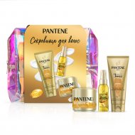 Подарочный набор «Pantene» бальзам+маска+масло для волос+косметичка, 200+300+100 мл