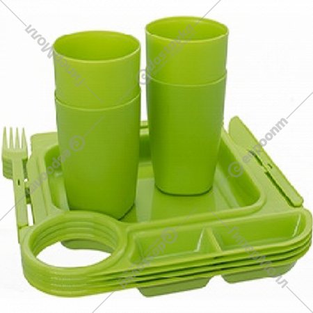 Набор посуды для пикника «Berossi» Fiesta, на 4 персоны, ИК 82080000, майская зелень