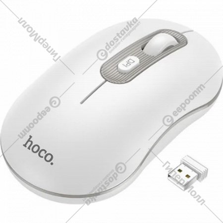 Мышь «Hoco» GM21, белый/серый