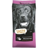 Корм для собак «Aller Petfood» Tasty, полнорационный, для взрослых собак, мясной пир, 15 кг