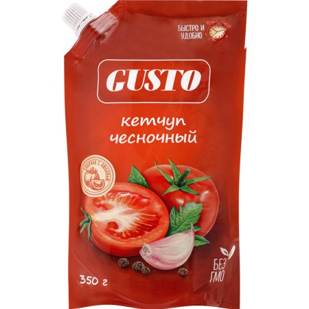 Кетчуп Gusto чесночный, 350 г