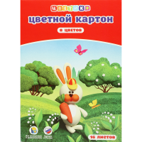 

Набор цв.картона "ЦВЕТИК"(8цв.,16л.,А4)