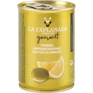 Оливки «La Explanada» фар­ши­ро­ван­ные пастой из лимона, 300 мл