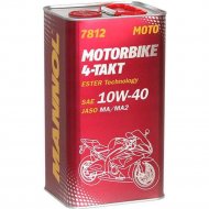 Масло моторное «Mannol» 4-Takt Motorbike 10W-40, MN7812-4ME, 4 л