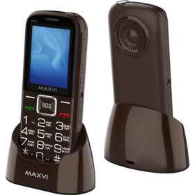Мо­биль­ный те­ле­фон «Maxvi» B 21ds + ЗУ WC-111, Brown