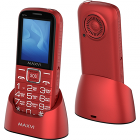 Мо­биль­ный те­ле­фон «Maxvi» B 21ds + ЗУ WC-111, Red