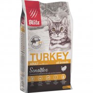 Корм для кошек «Blitz» Adult Cats Turkey, 4403, для взрослых кошек, индейка, 0.4 кг