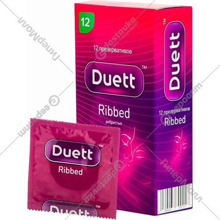 Презервативы «Duett» Ribbed №12, 12 шт