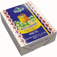 Масло сливочное «Удачный выбор» Крестьянское, несоленое, 72.5%, 180 г