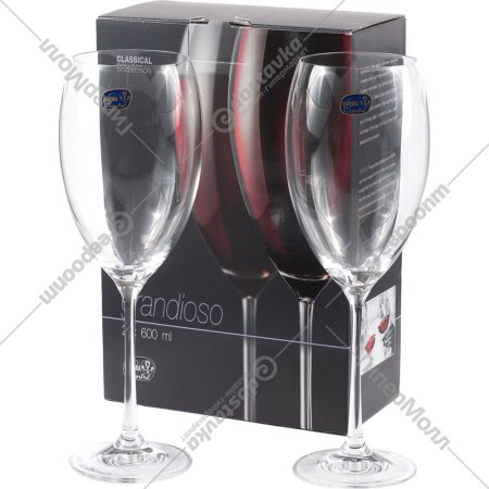 Набор бокалов для вина «Grandioso» 2 штук, 600 мл