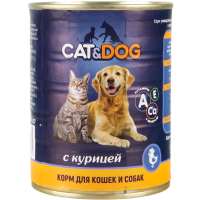 

Конс.корм универс."CAT&DOG" (с кур) 350г