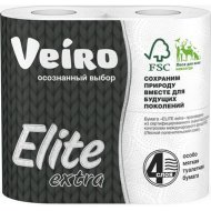 Туалетная бумага Veiro Elite Extra, четырехслойная, 4 рулона