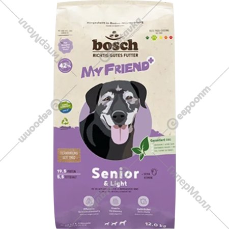 Корм для собак «Bosch Petfood» Май Френд+, Сеньор Лайт, 12 кг