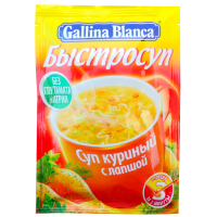 

Быстросуп "ГАЛИНА БЛАНКА" (кур,лапш) 15г