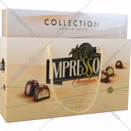 Набор конфет «Impresso» Premium, бежевый, 424 г