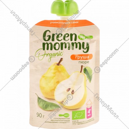 Пюре детское «Green mommy» груша, 90 г