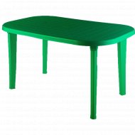 Садовый стол «Ellastik Plast» Овальный, зеленый, 136x82x74 см