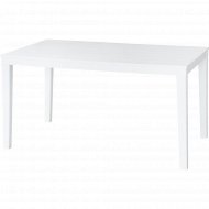 Садовый стол «Ellastik Plast» Прованс Прямоугольный, белый, 140x80x70 см