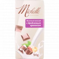 Шоколад «Michelle» молочный, с дробленым арахисом, 90 г
