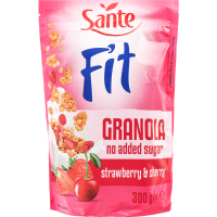 

Хлопья"SANTE GRANOLA FIT"(клубн/мал)300Г