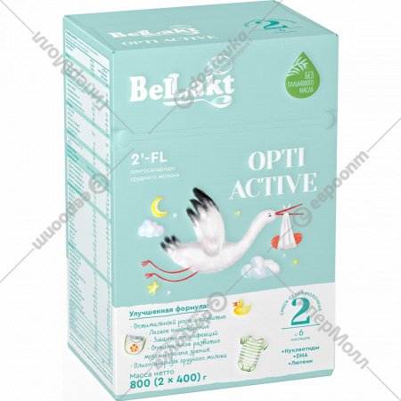 Смесь сухая молочная «Беллакт» Opti Active 2, с 6 месяцев, 800 г