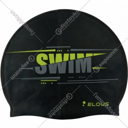 Шапочка для плавания «Elous» Big Swim EL0011, черный