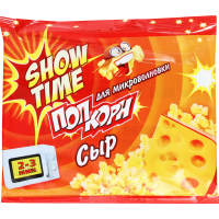 

Попкорн "ШОУ ТАЙМ" (для СВЧ,сыр) 80г