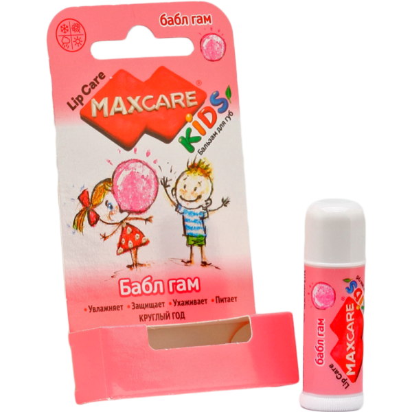 Бальзам для губ «Maxcare» детский, бабл гам, 4.7 г. купить в Минске ...