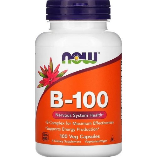 БАД «Now foods» Vitamin B-100, 100 капсул