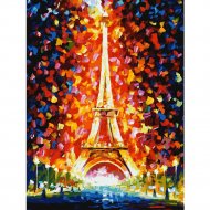 Картина по номерам «Белоснежка» Париж - огни Эйфелевой башни, 3026-CS