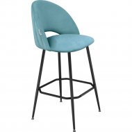 Барный стул «Sheffilton» SHT-ST34-1/S131, голубая пастель/черный муар