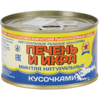

Печень и икра минтая нат. (ж/б) 227г