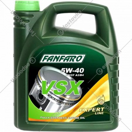 Масло моторное «Fanfaro» VSX 5W-40 SN/CF, FF6702-5, 5 л