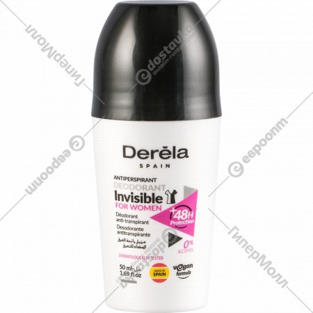 Дезодорант-антиперспирант для женщин «Derela» невидимый, 50 мл