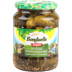 Огурцы консервированные «Bonduelle» маринованные, 680 г