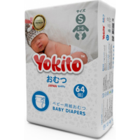 

Подгузникик"YOKITO"(S,3-6 кг) 64 шт