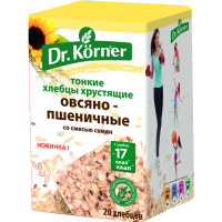 

Хлебцы "Dr.Korner" овс-пшен/смесь семян