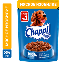 

Корм для собак"CHAPPI"(мясн.изобилие)85г
