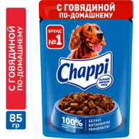 

Корм для собак "CHAPPI" (говядина) 85г