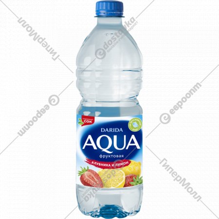 Напиток сокосодержащий негазированный «Darida» Aqua, лимон и клубника, 0.75 л