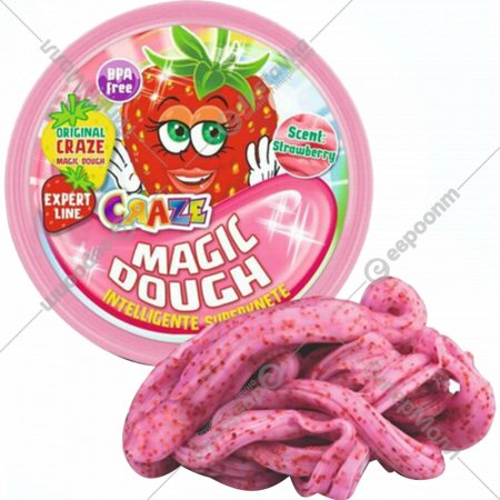 Тесто-пластилин «Craze» Magic Dough, 35368.A, Фруктовая фантазия, розовый-клубника, 70 г