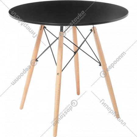 Обеденный стол «Mio Tesoro» ST-001-80, черный/дерево