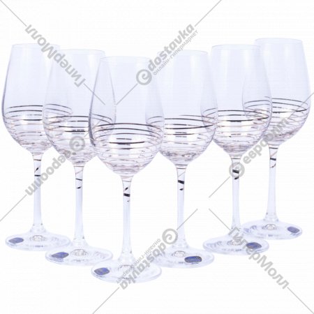 Набор бокалов для вина «Bohemia Crystal» M8434/350, 6 штук, 350 мл