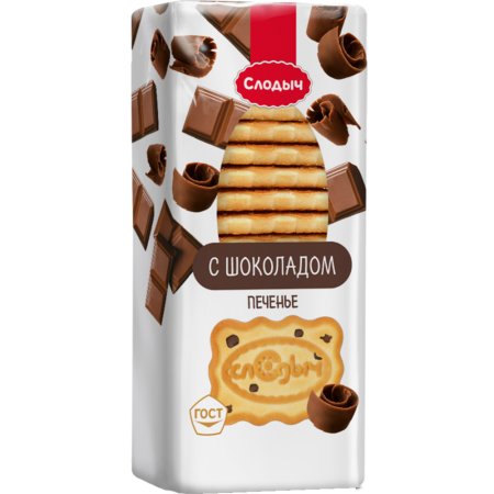 Печенье Слодыч с шоколадом, 390 г