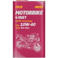 Масло моторное «Mannol» 4-Takt Motorbike 7812 10W-40 Metal, 1 л