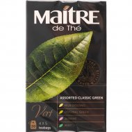 Чай зелёный «Maitre» Classic Green, ассорти, пакетированный, 20 шт х 2 г