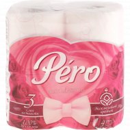 Бумага туалетная «Pero» Rose classico, 4 рулона