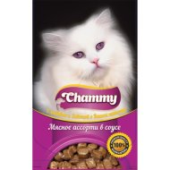 Корм для кошек «Chammy» мясное ассорти в соусе, 85 г