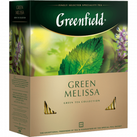 Чай зеленый «Greenfield» Green Melissa, 100х1.5 г